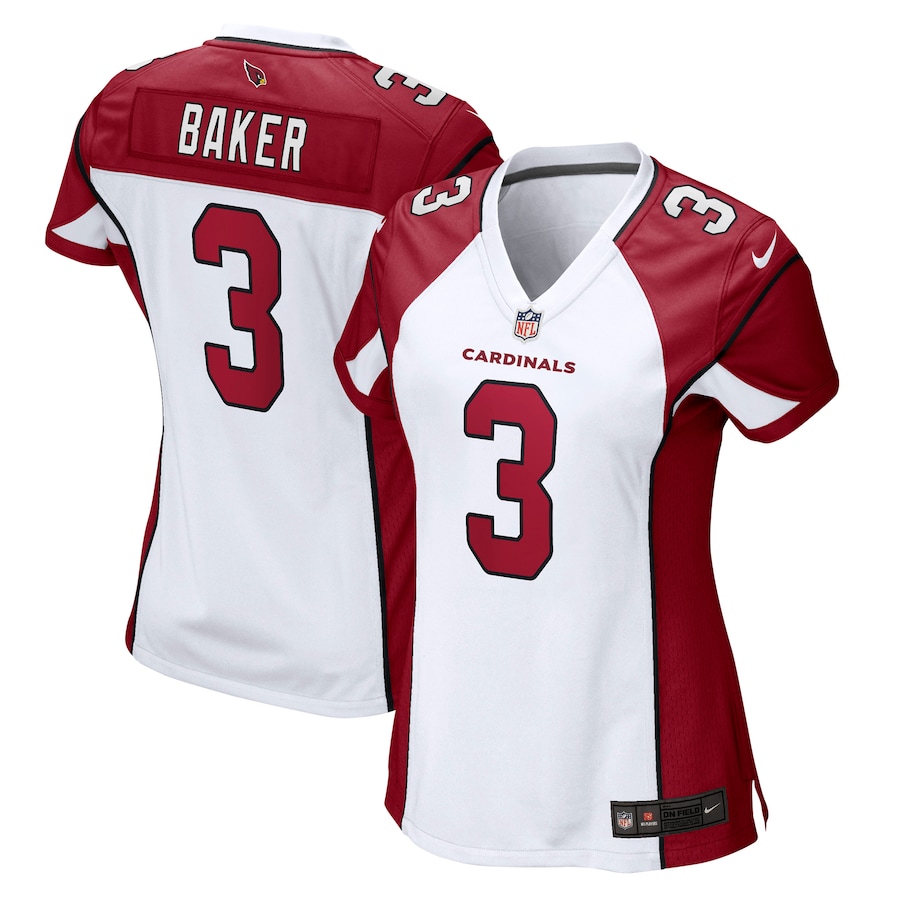 Women's Arizona Cardinals Budda Baker Nike White Game Jersey - Puhuasuan