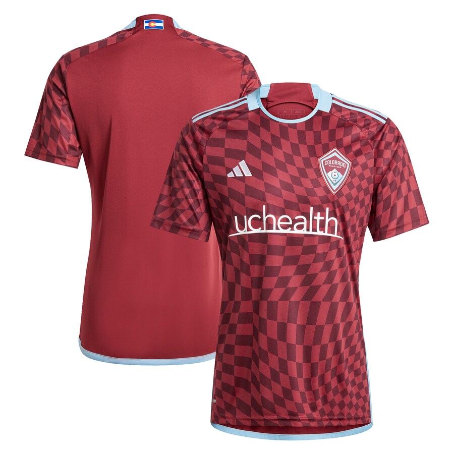 Men's Colorado Rapids  adidas Burgundy 2024 One Flag Kit Replica Jersey - Puhuasuan
