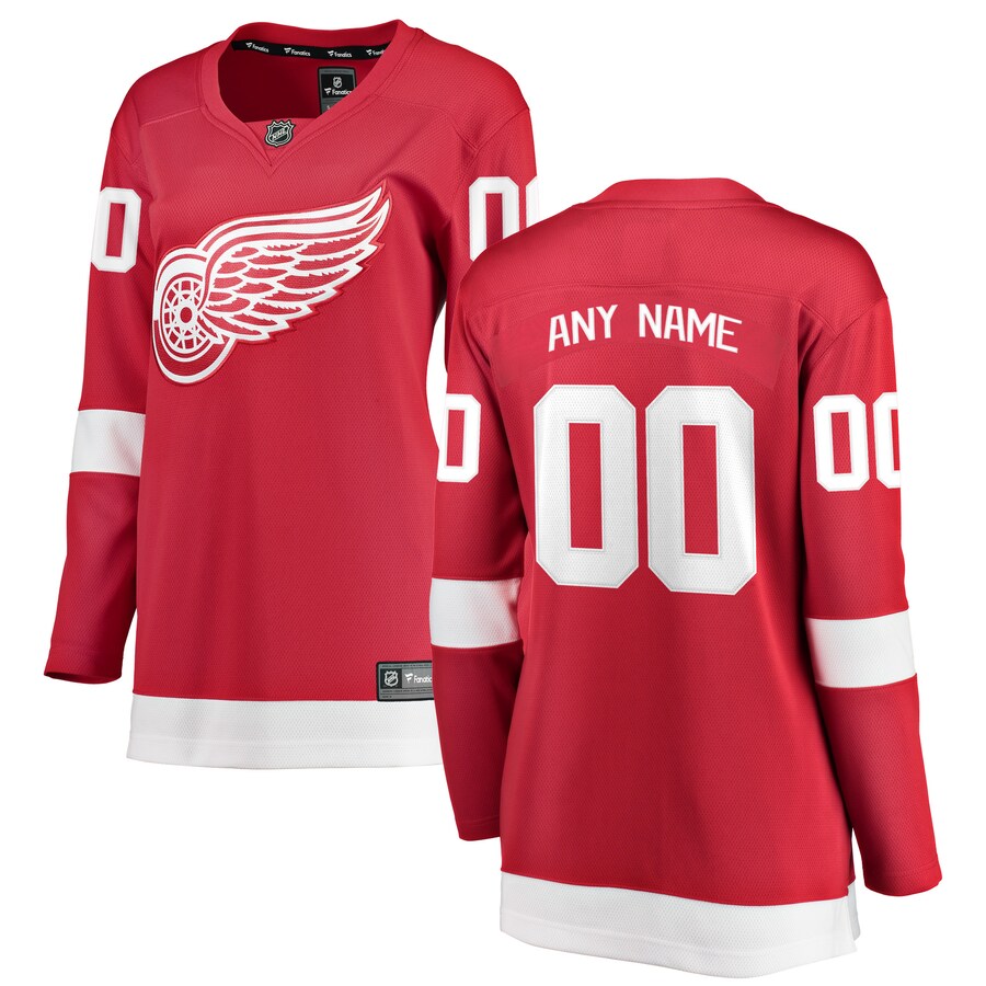 Women's Detroit Red Wings Fanatics Branded Red Home Breakaway Custom Jersey - Puhuasuan