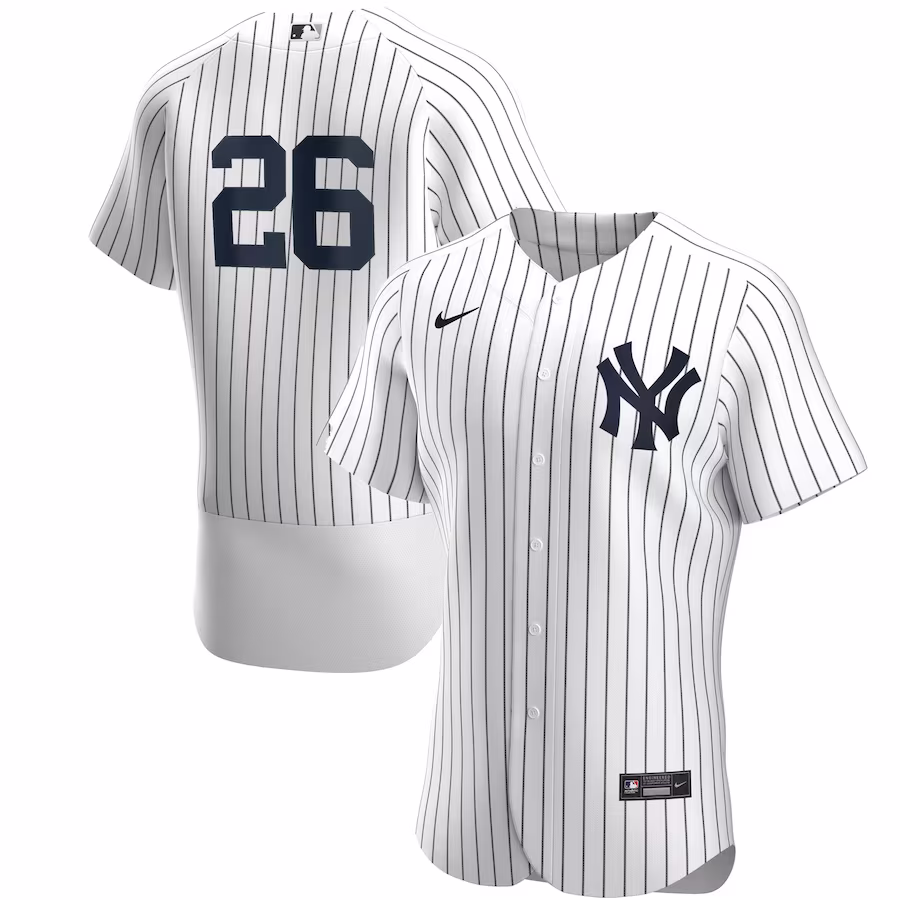 Men's New York Yankees DJ LeMahieu Nike White/Navy Home Authentic Player Jersey - Puhuasuan