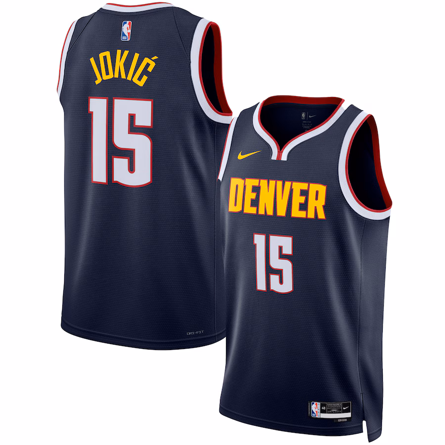 Unisex Denver Nuggets Nikola Jokic Nike Navy Swingman Jersey - Icon Edition - Puhuasuan