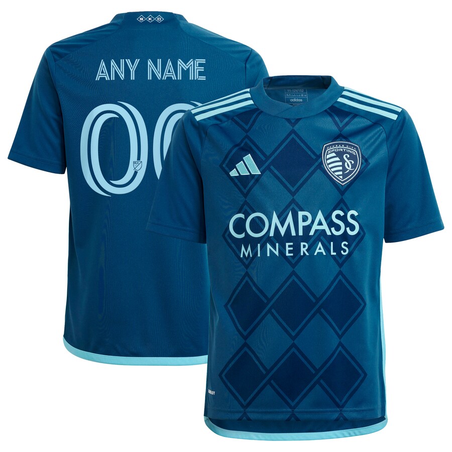 Youth Sporting Kansas City  adidas Navy 2024 Diamonds Our Forever Replica Custom Jersey - Puhuasuan