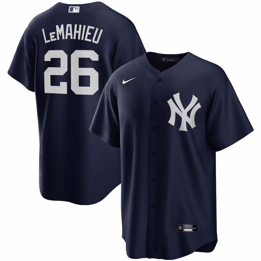 Men's New York Yankees DJ LeMahieu Nike Navy Alternate Replica Player Jersey - Puhuasuan