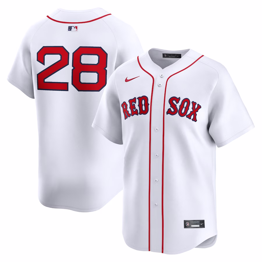 Men's Boston Red Sox Corey Kluber Nike White Home Limited Player Jersey - Puhuasuan