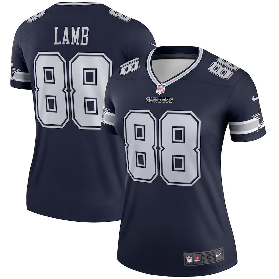 Women's Dallas Cowboys CeeDee Lamb Nike Navy Legend Jersey - Puhuasuan