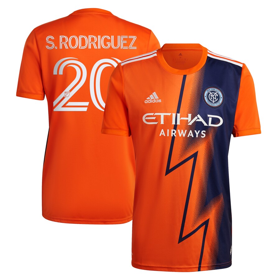 Men's New York City FC Santiago Rodríguez adidas Orange 2022 The Volt Kit Replica Player Jersey - Puhuasuan