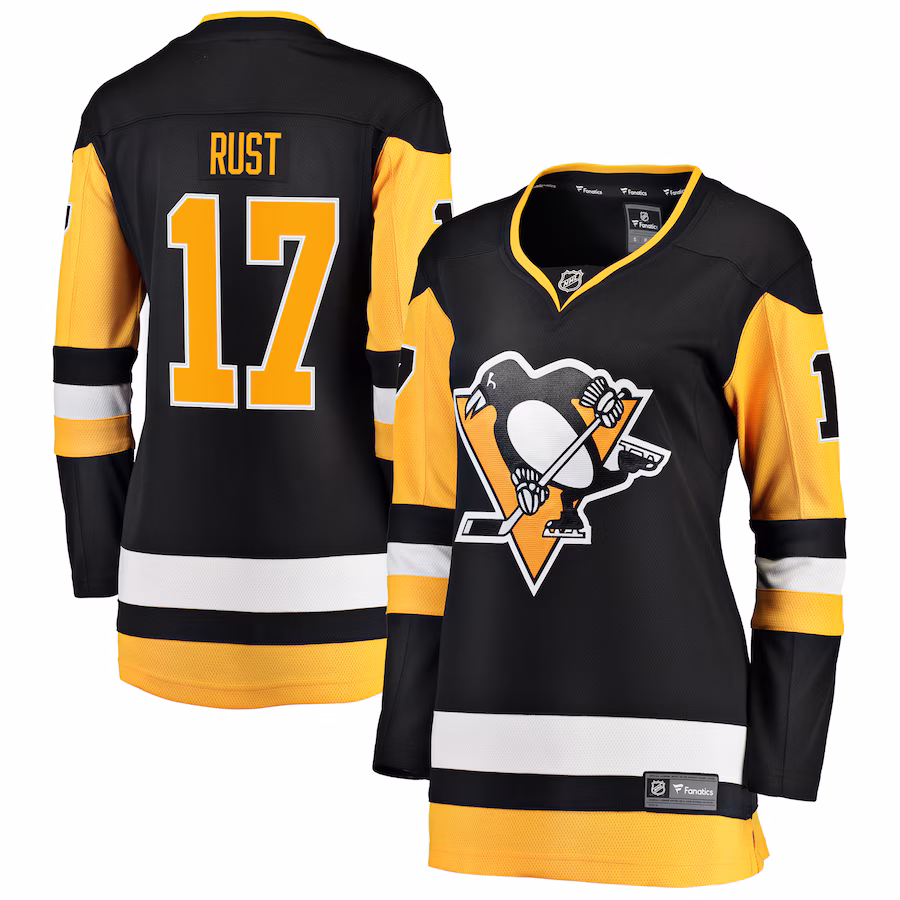 Women's Pittsburgh Penguins Bryan Rust Fanatics Black Premier Breakaway Player Jersey - Puhuasuan