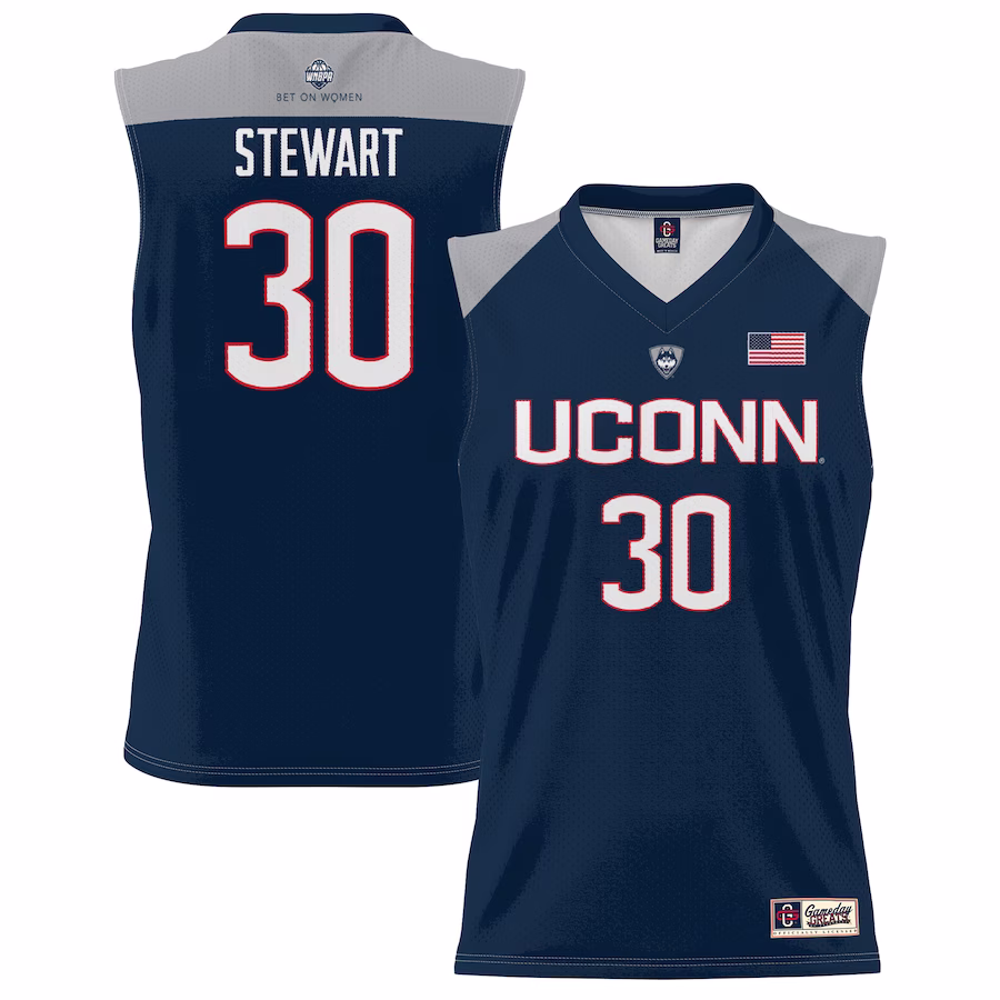 Breanna Stewart UConn Huskies GameDay Greats Youth Lightweight Basketball Alumni Jersey - Navy - Puhuasuan