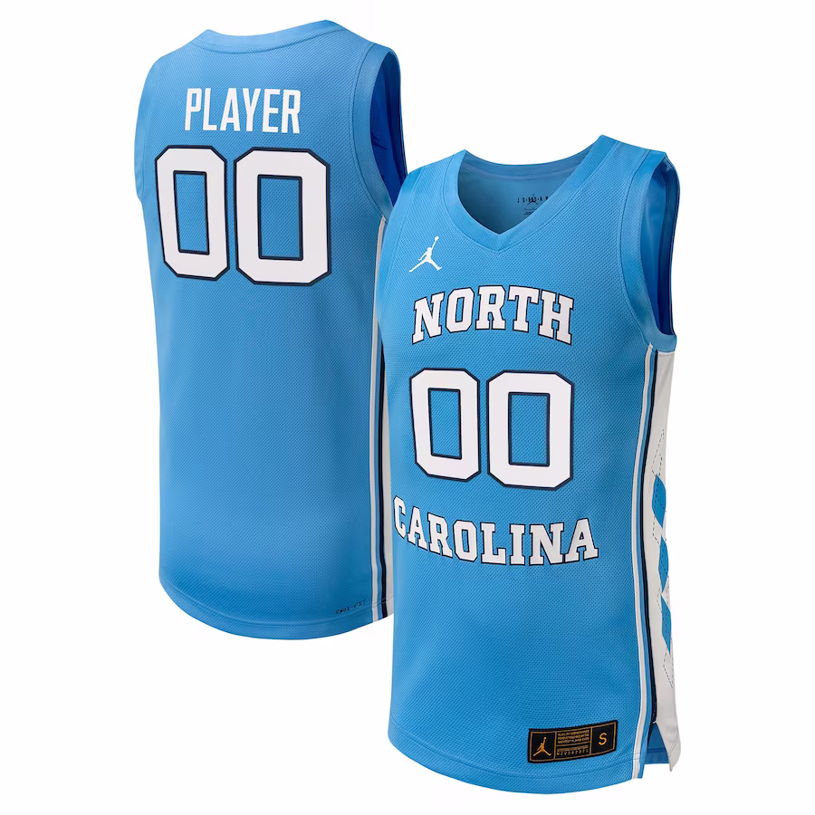 North Carolina Tar Heels Jordan Brand NIL Pick-A-Player Men's Basketball Replica Jersey - Carolina Blue - Puhuasuan