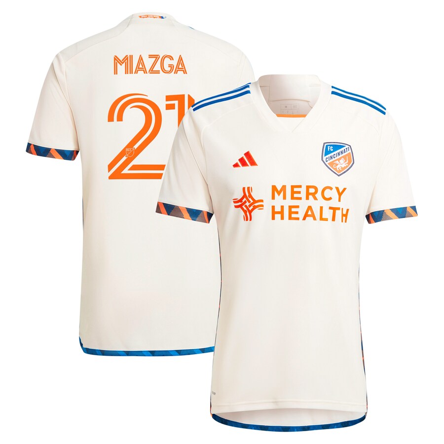 Men's FC Cincinnati Matt Miazga adidas White 2024 The Canvas Kit Replica Player Jersey - Puhuasuan