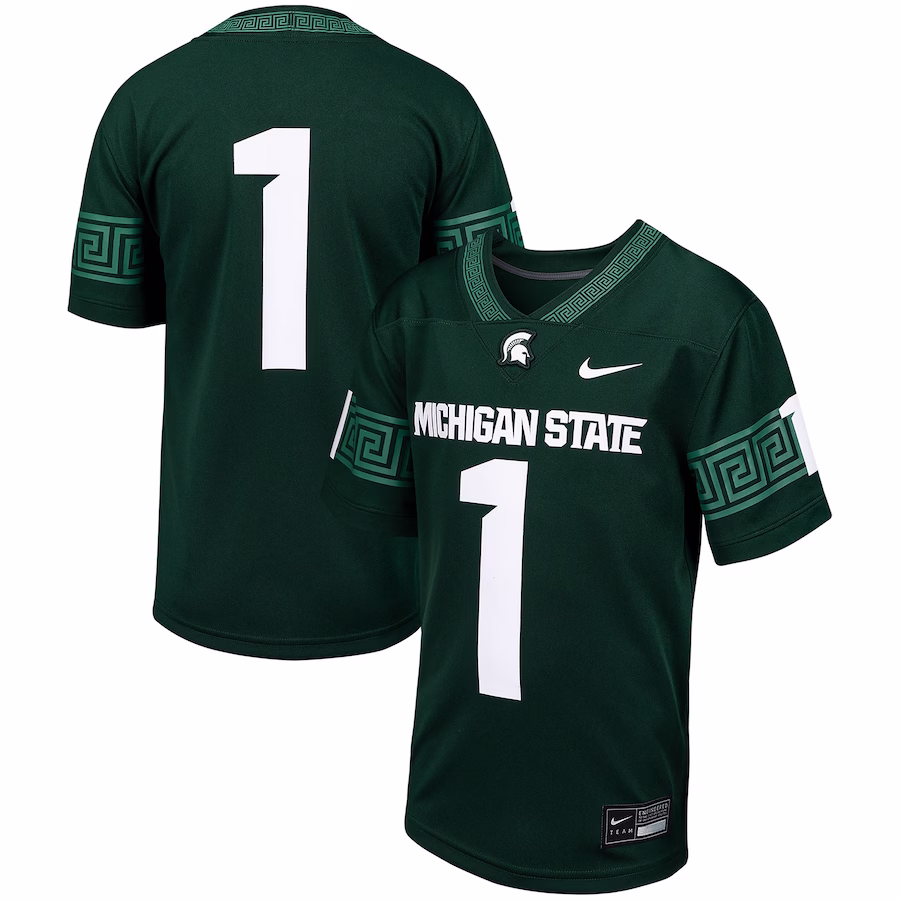 # Michigan State Spartans Nike Youth Football Game Jersey - Green - Puhuasuan