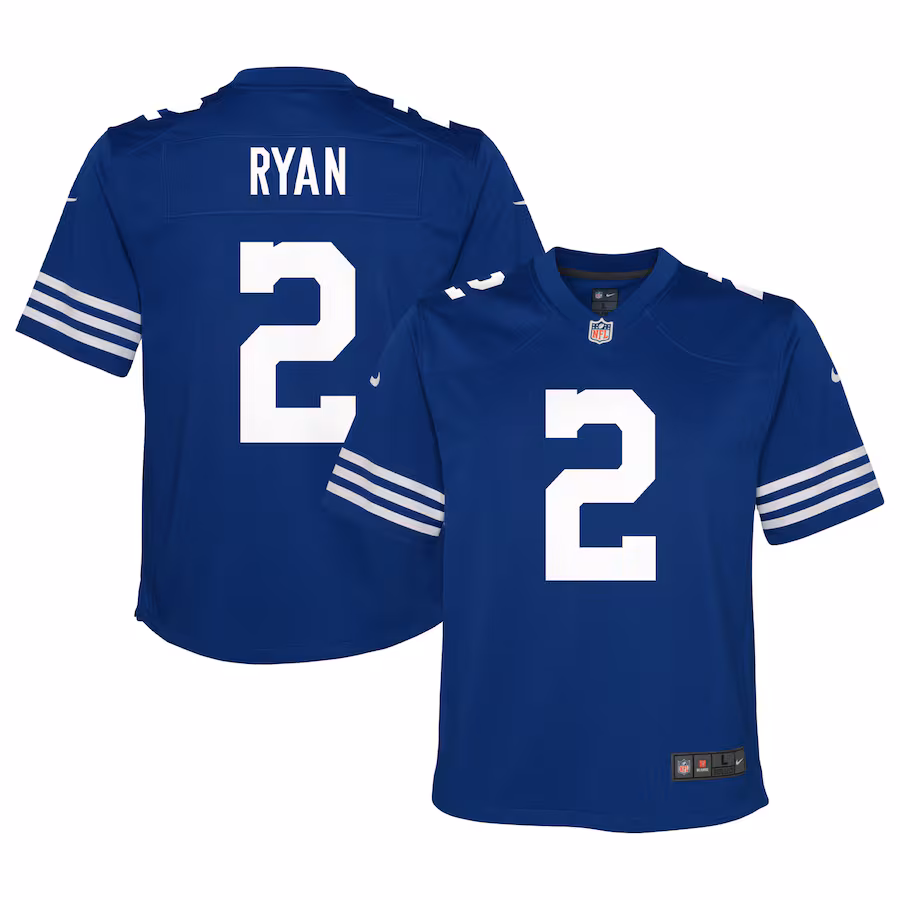 Youth Indianapolis Colts Matt Ryan Nike Royal Alternate Game Jersey - Puhuasuan