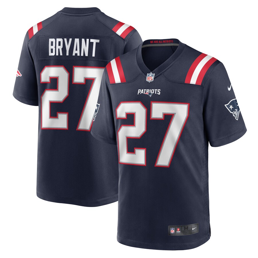 Men's New England Patriots Myles Bryant Nike Navy Game Player Jersey - Puhuasuan