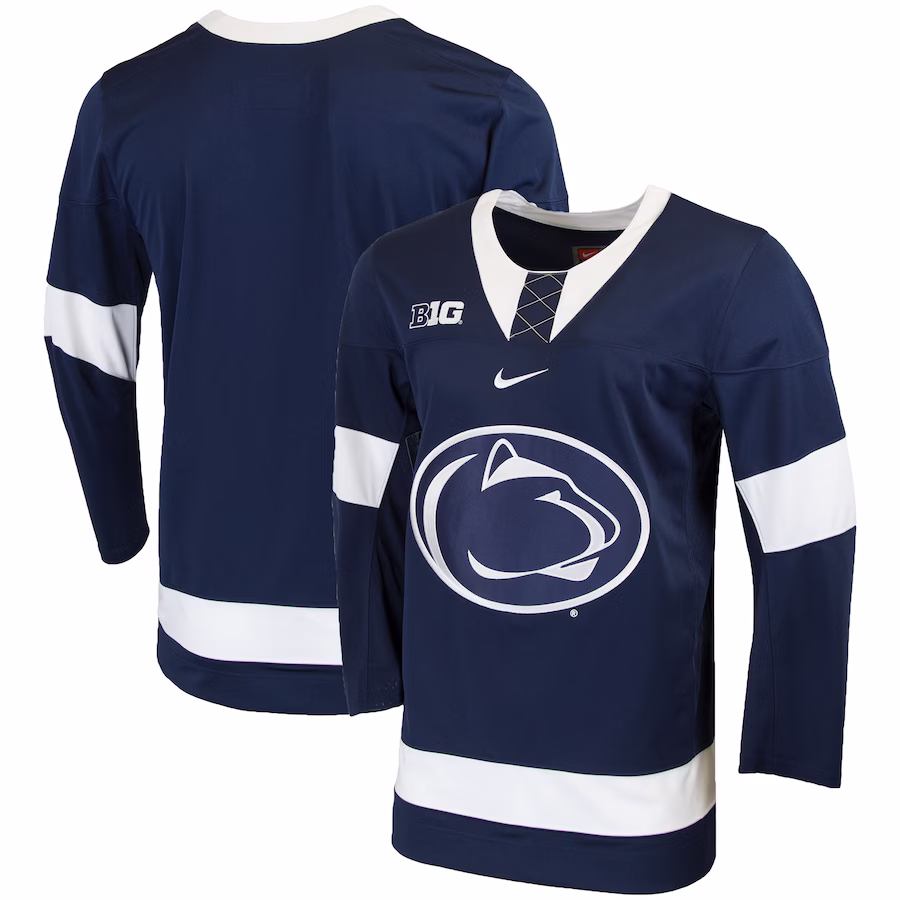 Penn State Nittany Lions Nike Replica College Hockey Jersey - Navy - Puhuasuan