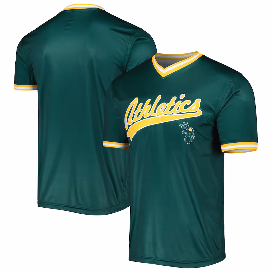 Men's Oakland Athletics Stitches Kelly Green Cooperstown Collection Team Jersey - Puhuasuan