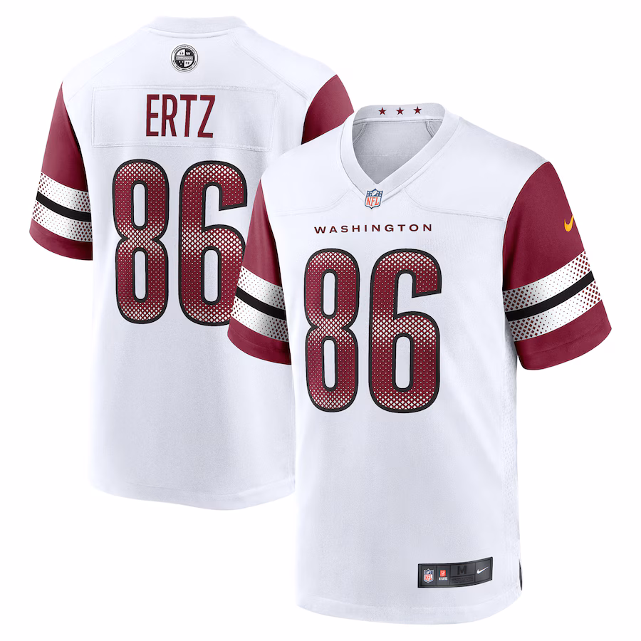 Men's Washington Commanders Zach Ertz Nike White Game Jersey - Puhuasuan