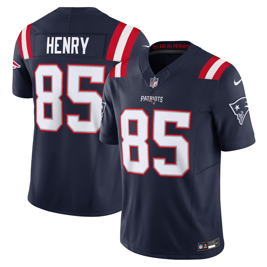 Men's New England Patriots Hunter Henry Nike Navy Vapor F.U.S.E. Limited Jersey - Puhuasuan