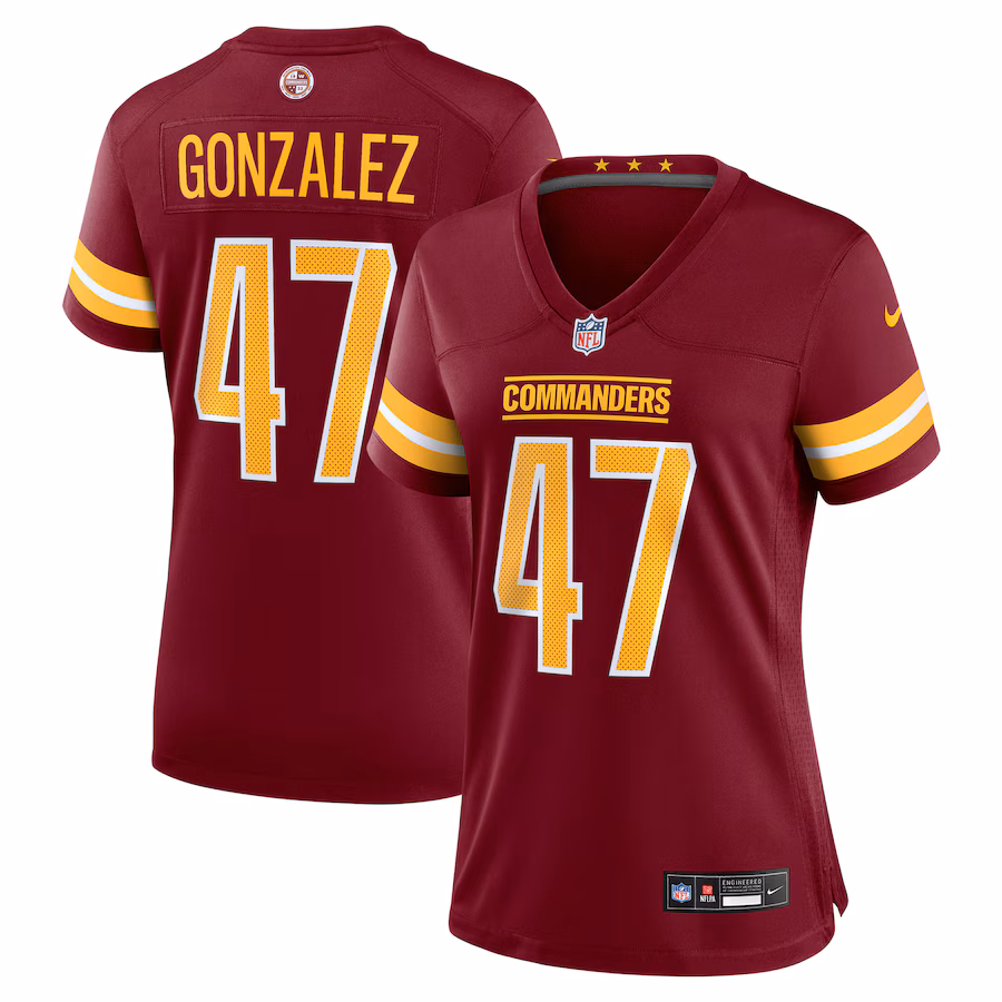 Women's Washington Commanders Zane Gonzalez Nike Burgundy Game Jersey - Puhuasuan