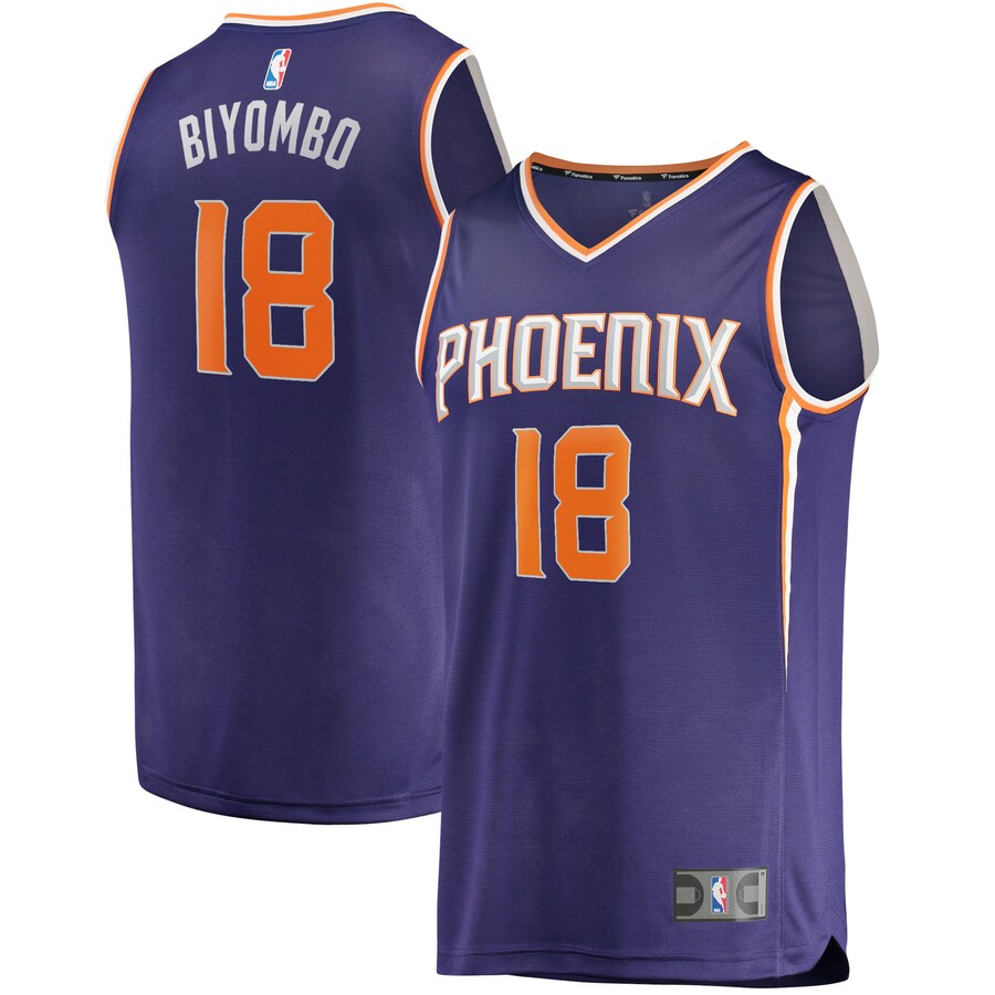 Men's Phoenix Suns Bismack Biyombo Fanatics Purple Fast Break Replica Jersey - Icon Edition - Puhuasuan