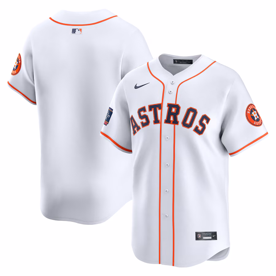 Men's Houston Astros  Nike White 2024 MLB World Tour Mexico City Series Home Limited Jersey - Puhuasuan