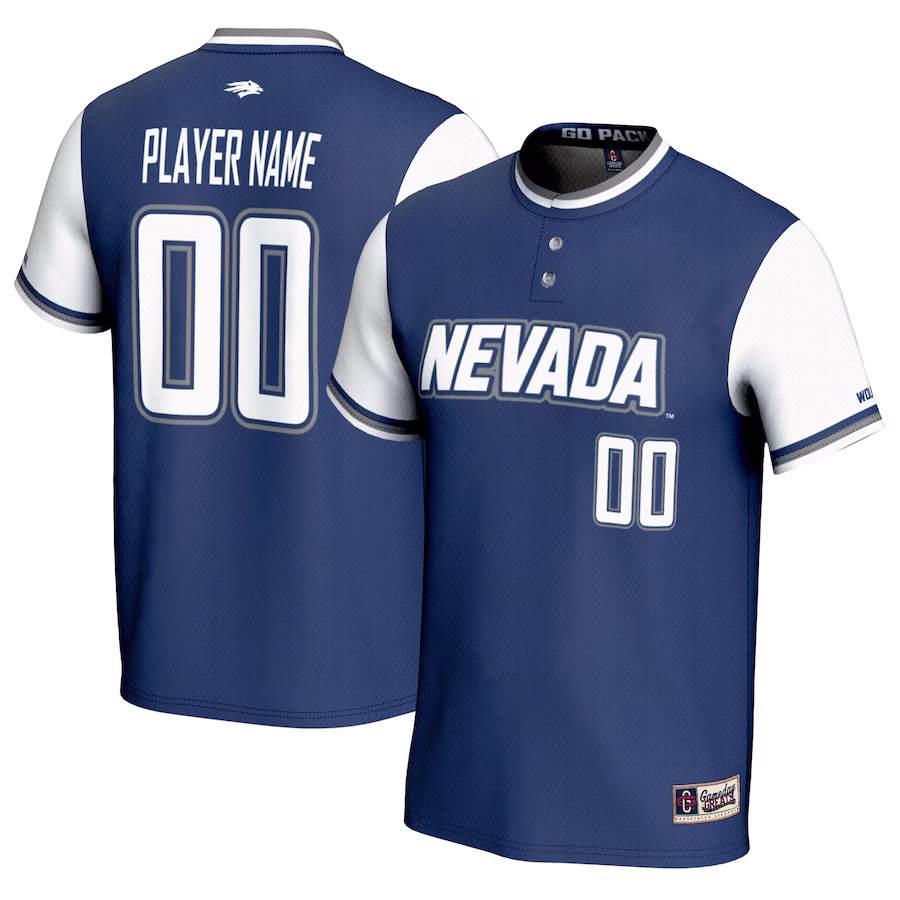 Nevada Wolf Pack GameDay Greats Unisex NIL Pick-A-Player Lightweight Softball Jersey - Navy - Puhuasuan
