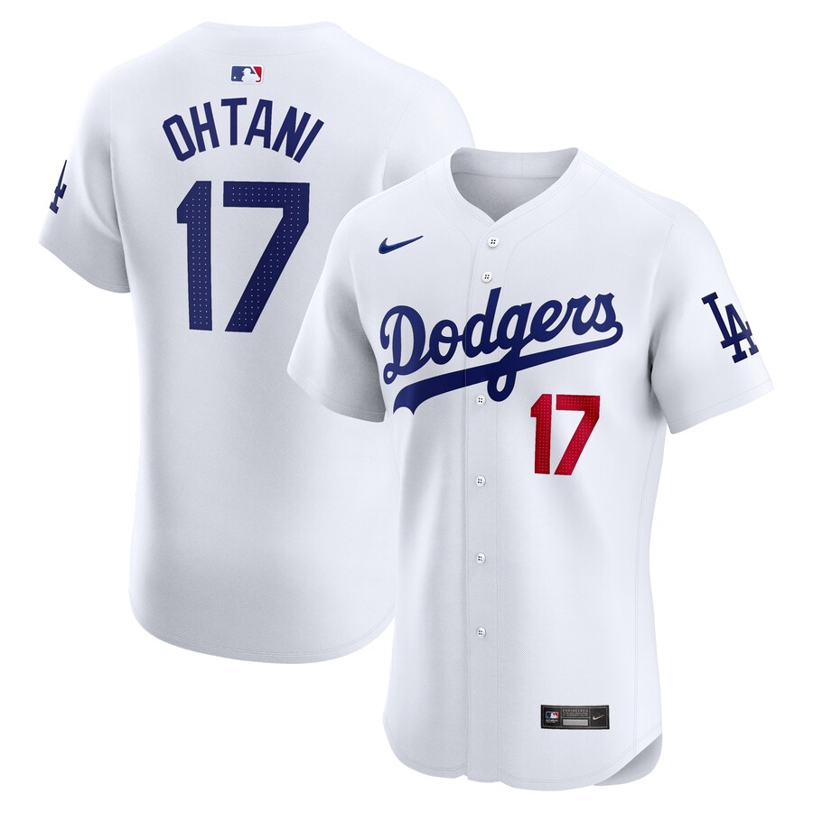 Men's Los Angeles Dodgers Shohei Ohtani Nike White Home Vapor Premier Elite Player Jersey - Puhuasuan