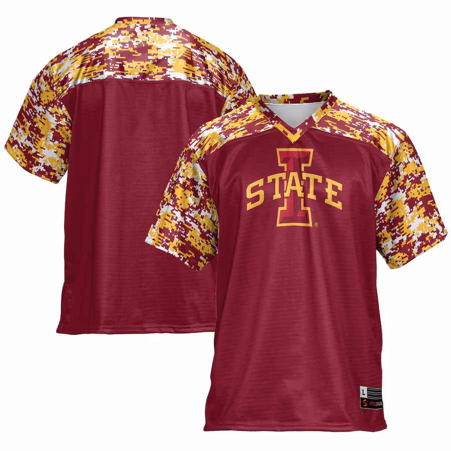 Men's GameDay Greats Cardinal Iowa State Cyclones Football Jersey - Puhuasuan