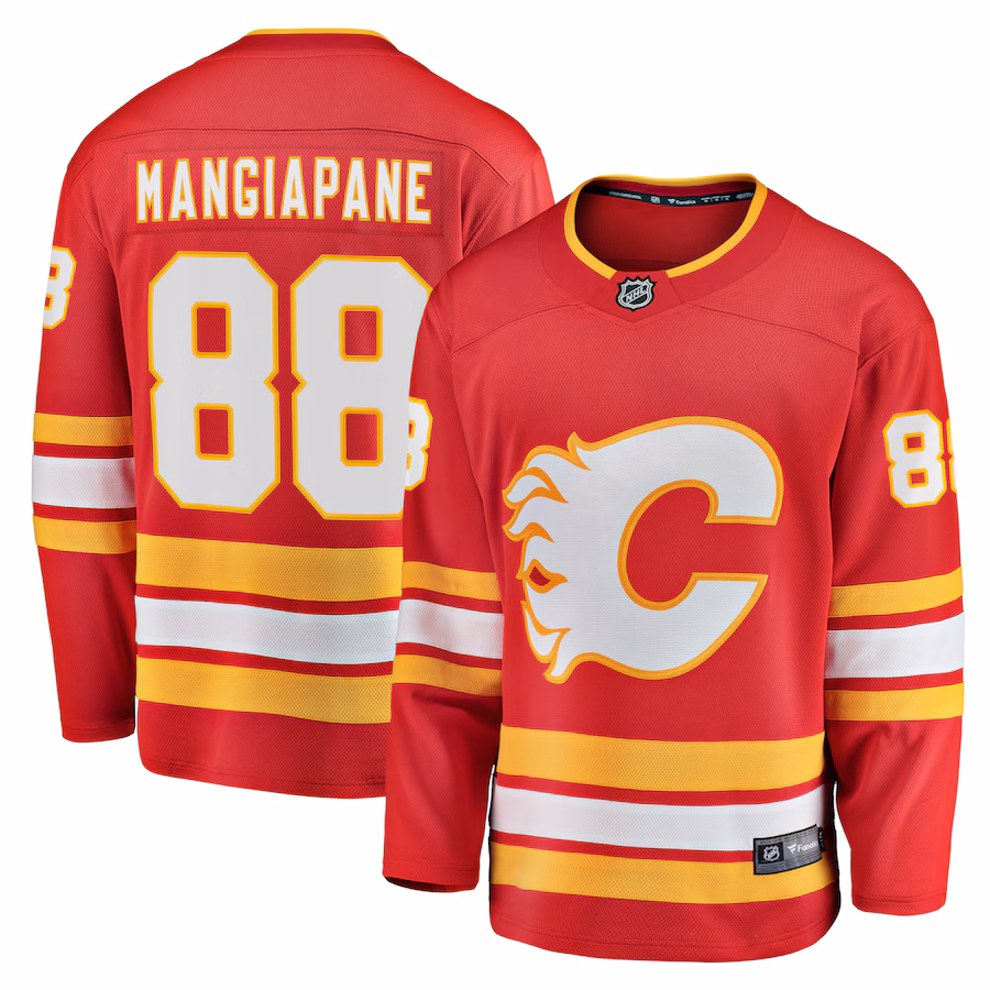 Men's Calgary Flames Andrew Mangiapane Fanatics Red Home Breakaway Player Jersey - Puhuasuan