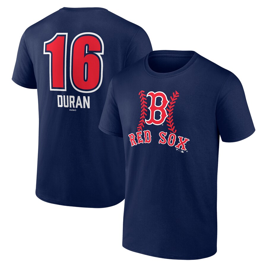 Men's Boston Red Sox Jarren Duran Navy Fastball Player Name & Number T-Shirt - Puhuasuan