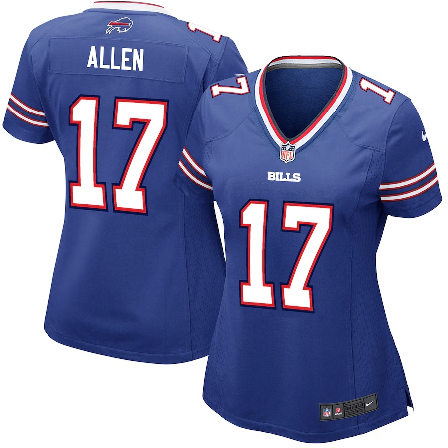Women's Buffalo Bills Josh Allen Nike Royal Game Player Jersey - Puhuasuan