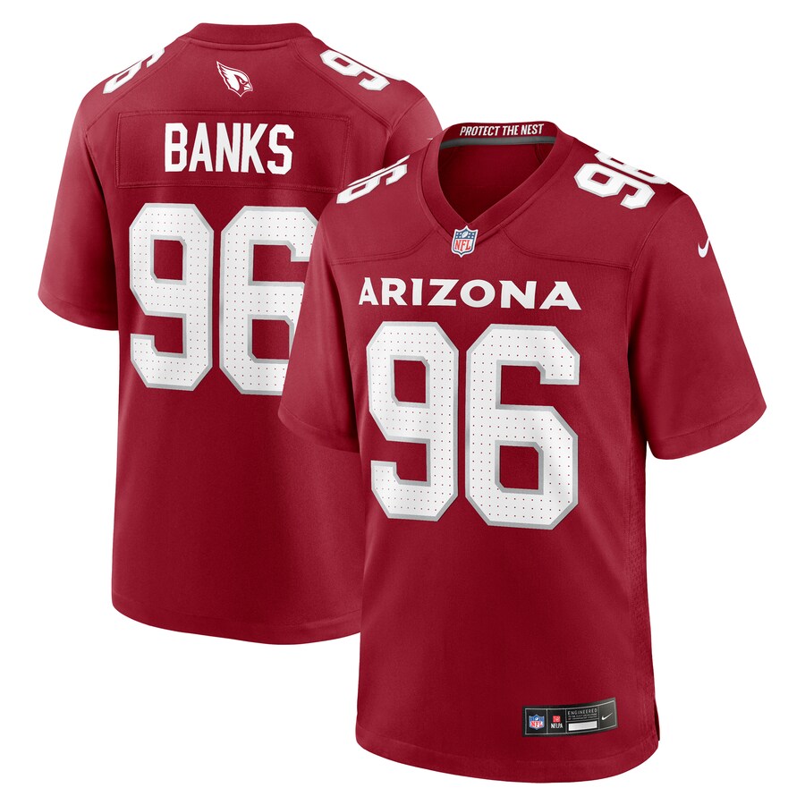 Men's Arizona Cardinals Eric Banks Nike  Cardinal  Game Jersey - Puhuasuan