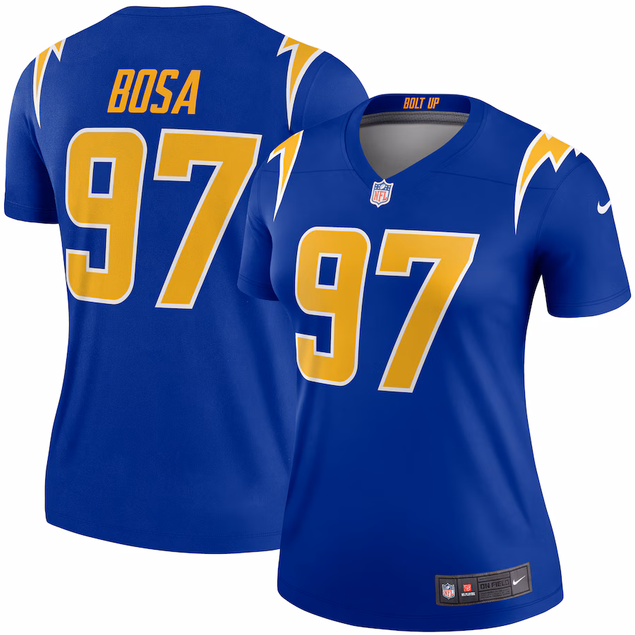 Women's Los Angeles Chargers Joey Bosa Nike Royal 2nd Alternate Legend Jersey - Puhuasuan