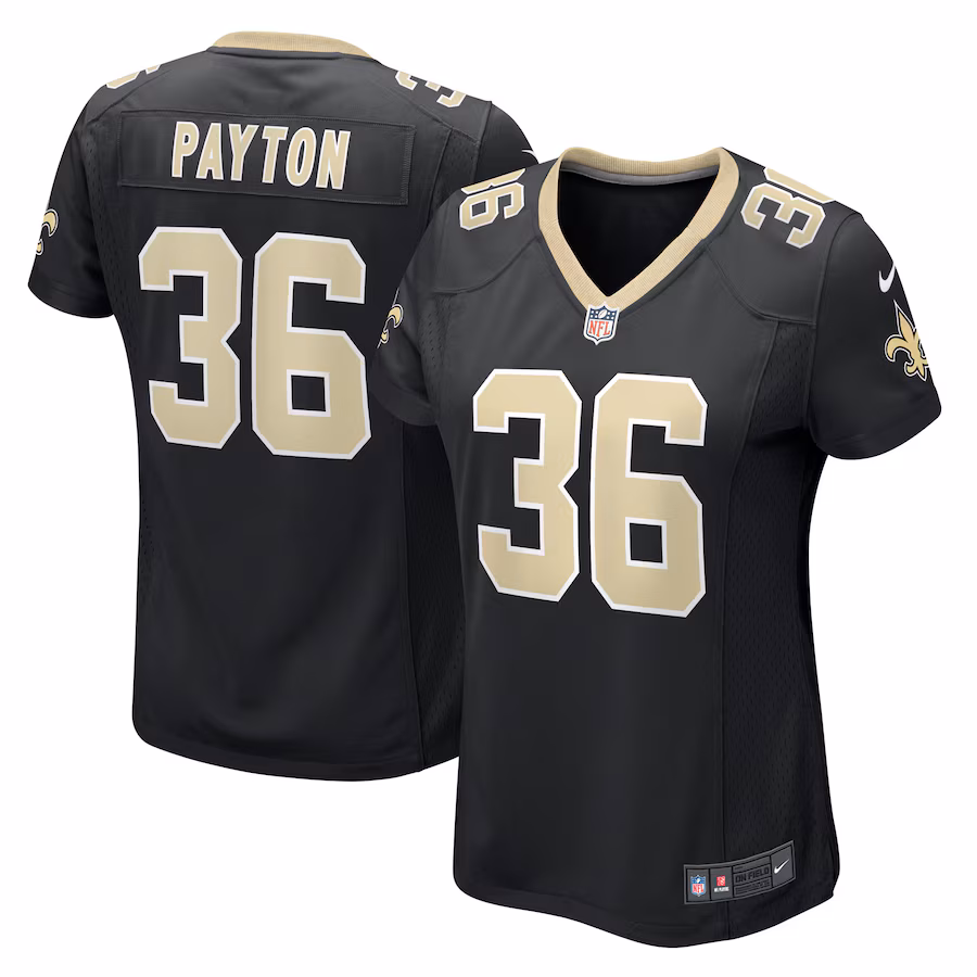 Women's New Orleans Saints Rico Payton Nike Black Game Jersey - Puhuasuan