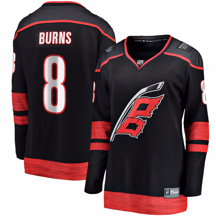 Women's Carolina Hurricanes Fanatics Black Home Breakaway Player Jersey - Puhuasuan