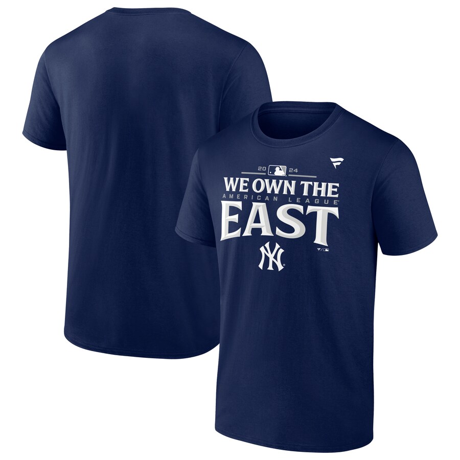Men's New York Yankees Fanatics Navy 2024 AL East Division Champions Locker Room T-Shirt - Puhuasuan
