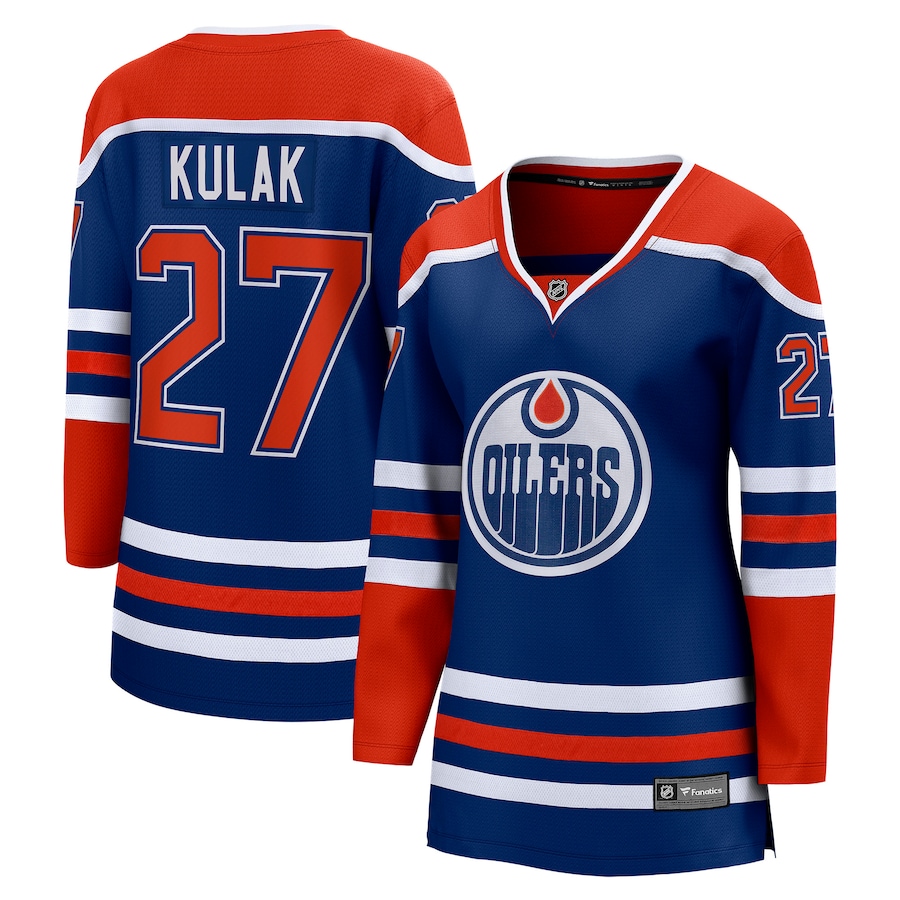 Women's Edmonton Oilers Brett Kulak Fanatics Royal Home Breakaway Player Jersey - Puhuasuan