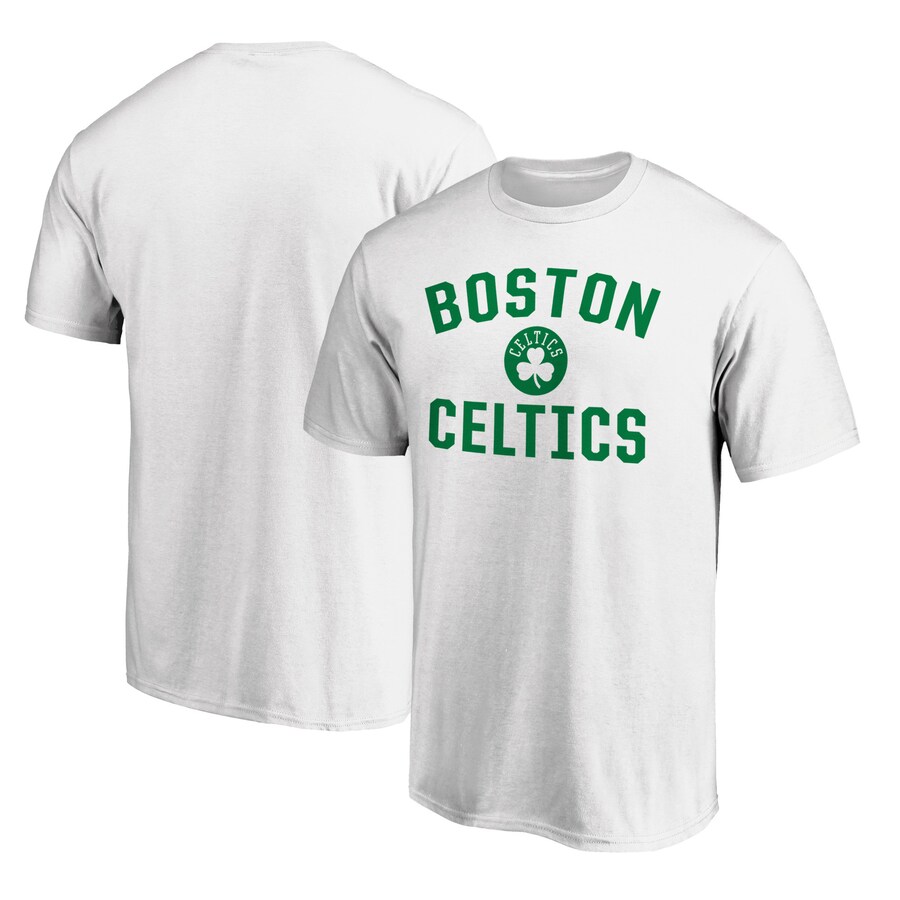 Men's Boston Celtics  White Victory Arch T-Shirt - Puhuasuan