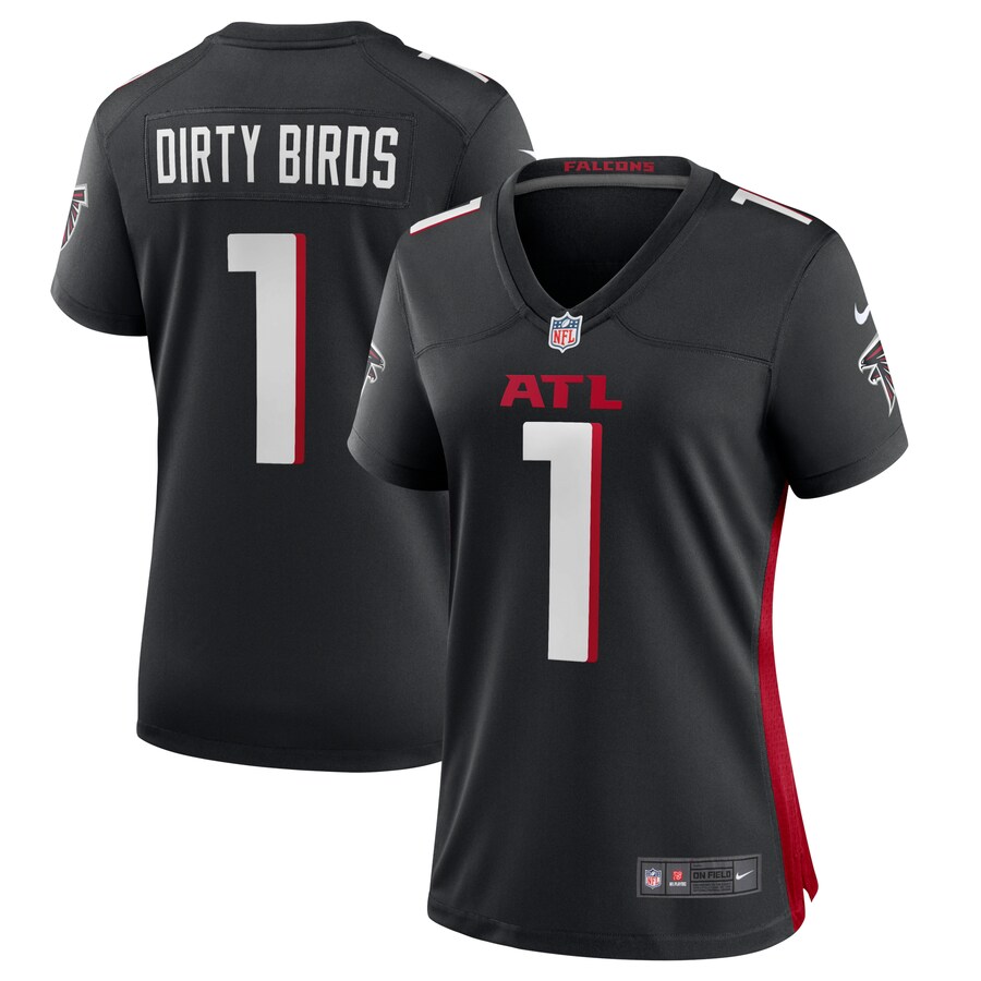 Women's Atlanta Falcons Dirty Birds Nike Black Game Jersey - Puhuasuan