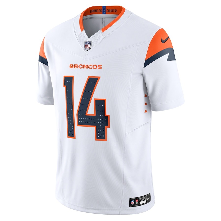 Men's Denver Broncos Courtland Sutton Nike White Mile High Collection Vapor F.U.S.E. Limited Jersey - Puhuasuan