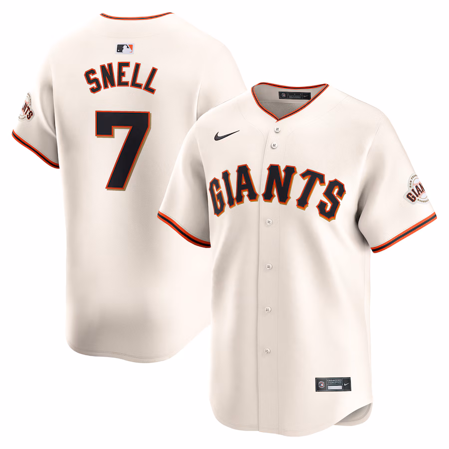Men's San Francisco Giants Blake Snell Nike Cream Home Limited Jersey - Puhuasuan