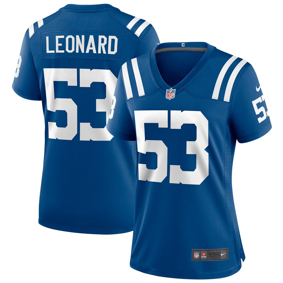 Women's Indianapolis Colts Shaquille Leonard Nike Royal Player Game Jersey - Puhuasuan