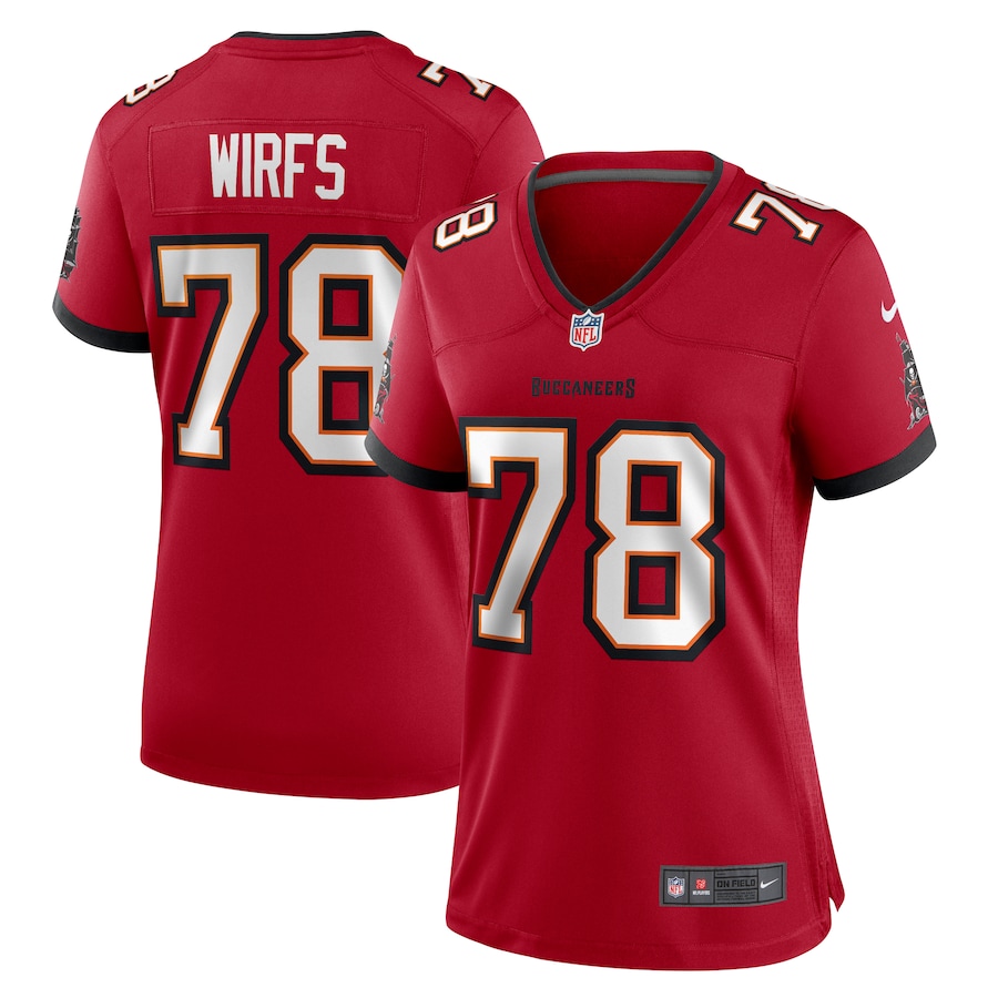 Women's Tampa Bay Buccaneers Tristan Wirfs Nike Red Game Jersey - Puhuasuan