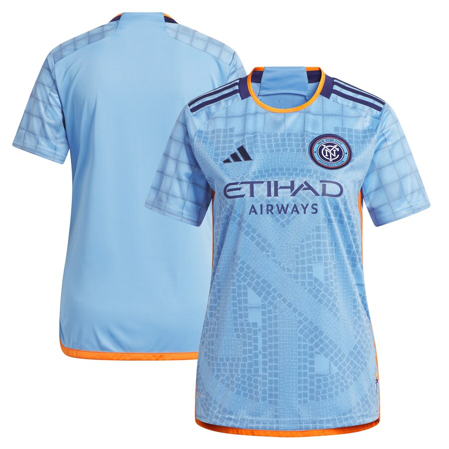 Women's New York City FC adidas Light Blue 2023 The Interboro Kit Replica Jersey - Puhuasuan