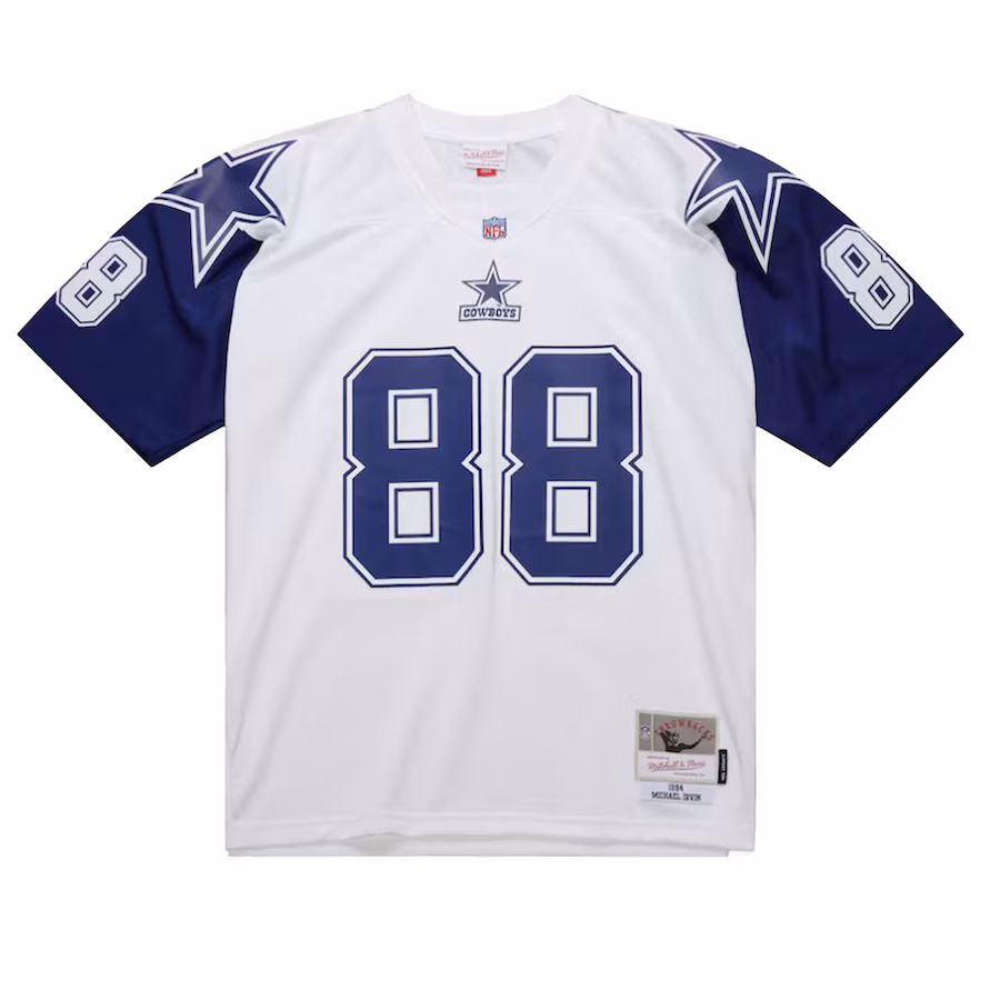 Men's Dallas Cowboys Michael Irvin Mitchell & Ness White 1994 Alternate Legacy Replica Jersey - Puhuasuan