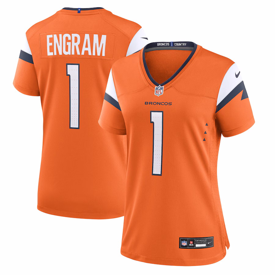 Women's Denver Broncos Evan Engram Nike Orange Team Game Jersey - Puhuasuan