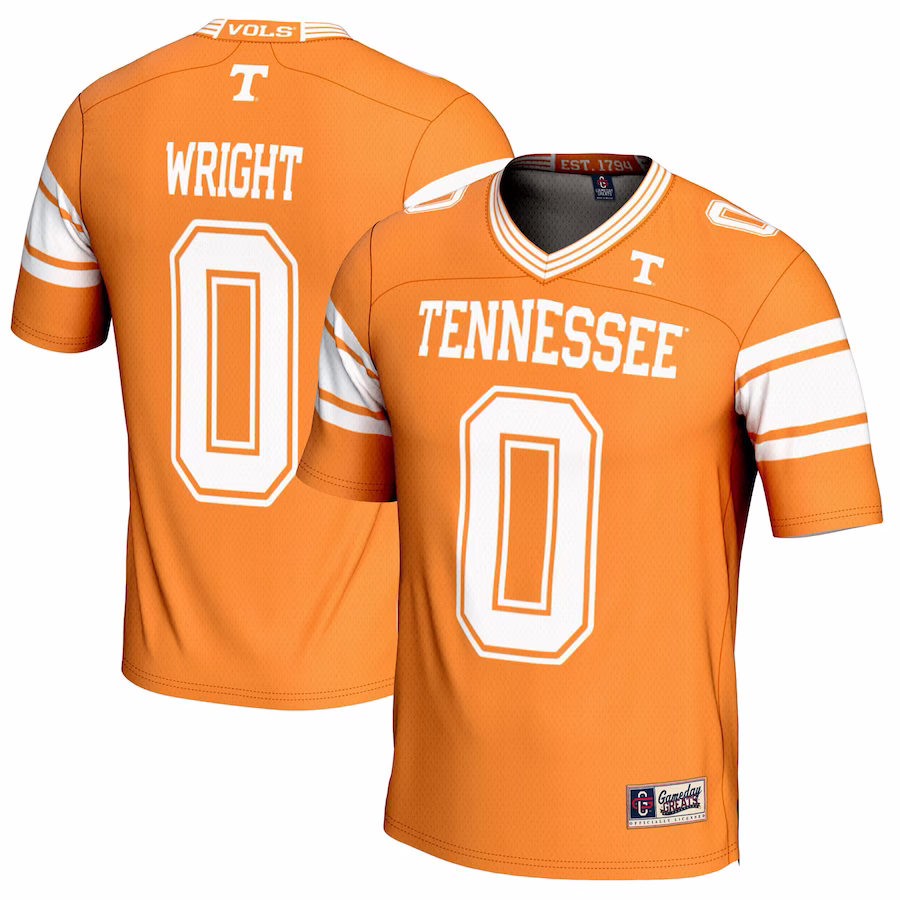 Jaylen Wright Tennessee Volunteers GameDay Greats Youth NIL Player Football Jersey - Tennessee Orange - Puhuasuan