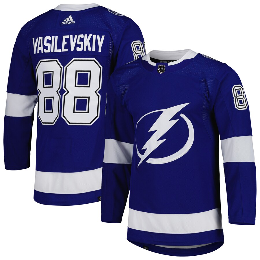 Men's Tampa Bay Lightning Andrei Vasilevskiy adidas Blue  Primegreen Authentic Pro Player Jersey - Puhuasuan