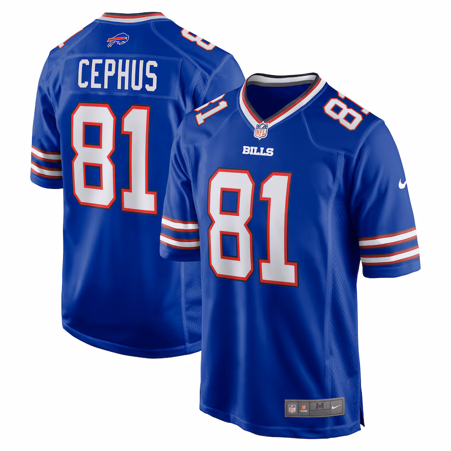 Men's Buffalo Bills Quintez Cephus Nike  Royal Team Game Jersey - Puhuasuan