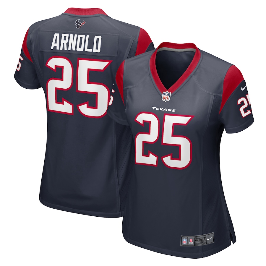 Women's Houston Texans Grayland Arnold Nike  Navy Team Game Jersey - Puhuasuan