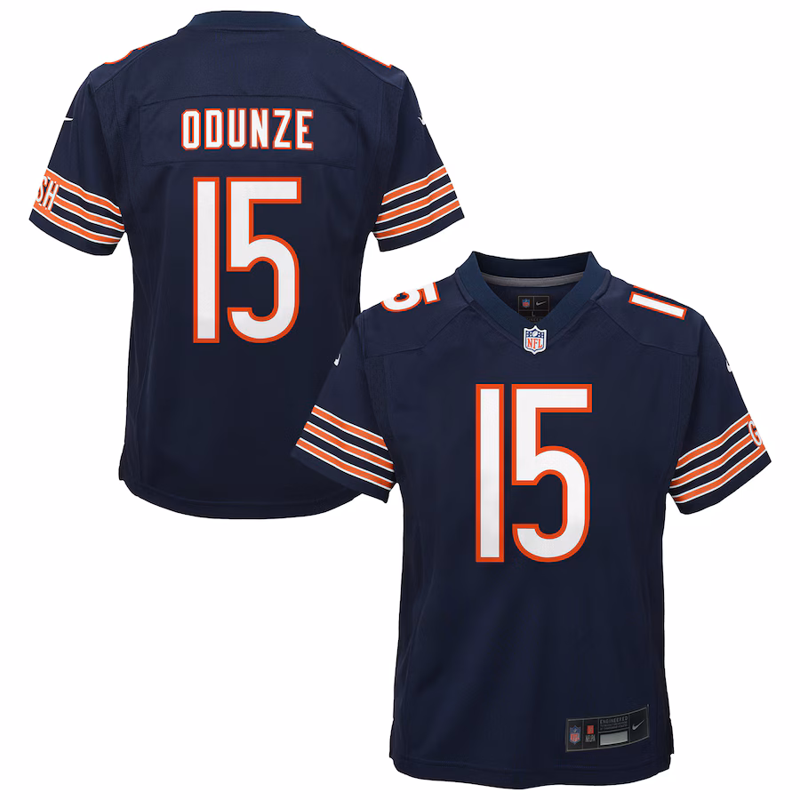 Youth Chicago Bears Rome Odunze Nike Navy Team Game Jersey - Puhuasuan